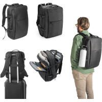 DALLAS. High-density recycled 600D polyester travel backpack for 17'3