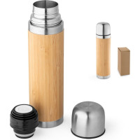 CEYLON. Bamboo and stainless steel thermos 450 mL