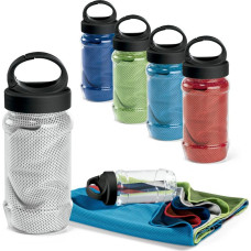 ARTX PLUS. Set with a PP and PET bottle and a polyamide and polyester sports towel