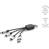 Sagan 4-in1 Cable rTPR. Backlit logo and hanging loop