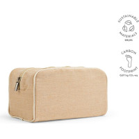 Rio Toiletry Bag 260 gsm Jute with zipper