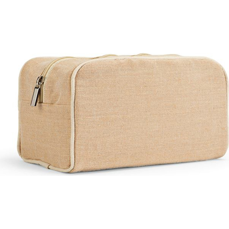 Rio Toiletry Bag 260 gsm Jute with zipper