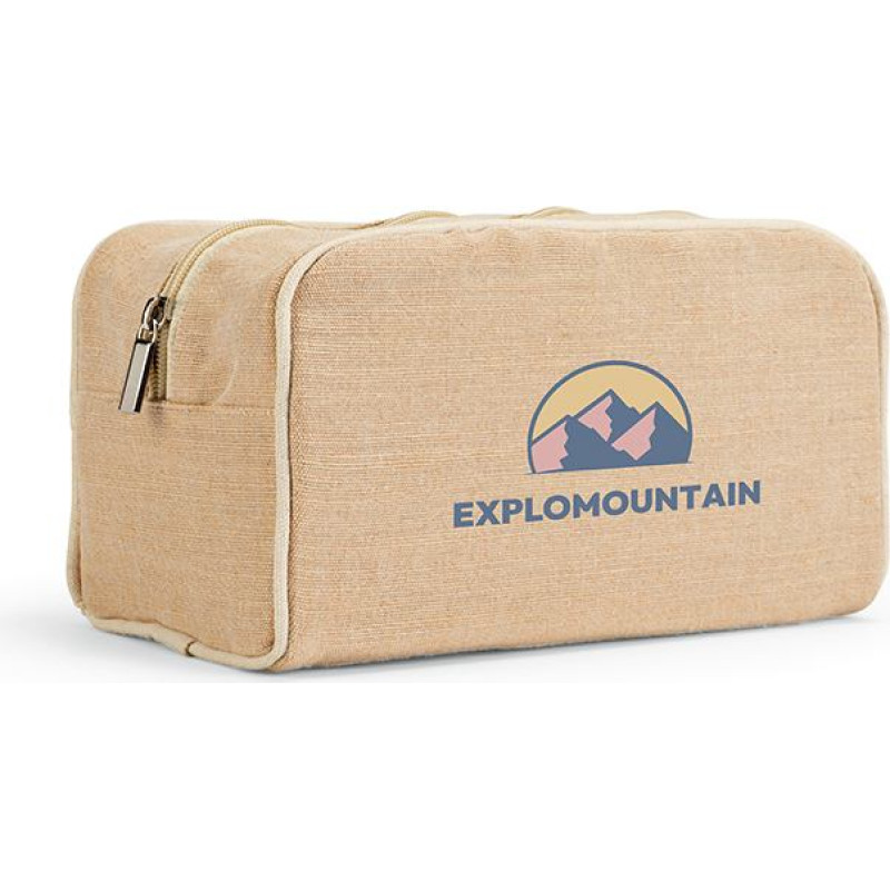 Rio Toiletry Bag 260 gsm Jute with zipper