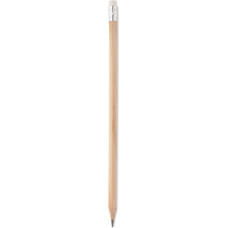 Natural pencil with eraser