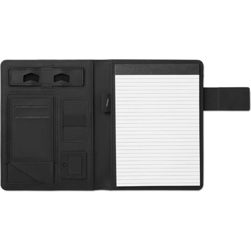 A5 folder with power bank