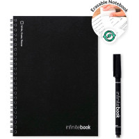 Infinitebook LINED A5. A5 Infinitebook with flexible cover and 15 lined whiteboard pages