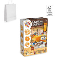 Science4You Ancient Egypt Excavation Kit II. Educational game supplied with a kraft paper gift bag (90 g/m&sup2;), made from FSC&trade; certified material and other controlled materials