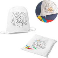DRAWS. Children's drawstring bag for colouring (80 g/m²)