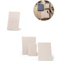 ORGANIC SOFT. A6 notepad with flexible cover made from organic elephant matter (80%)