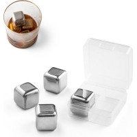 GLACIER. Set of reusable stainless steel ice cubes