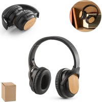 GOULD. Foldable wireless headphones with 5h battery life in bamboo and ABS