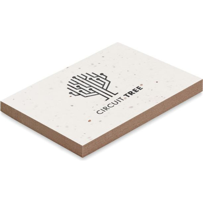 Grass/seed paper memo pad