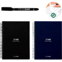 Infinitebook STARTER KIT INFINITE PLANNER A5. Set includes an A5"infinite Diary", cleaning kit, marker and marker holder