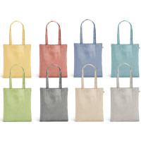 RYNEK. Recycled cotton bag (70%) and polyester (30% rPET) (140 g/m²)