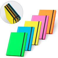 WATTERS. A5 notebook in fluorescent PU with lined pages