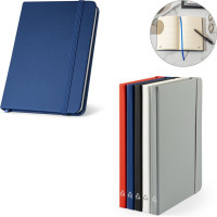 CAMPUS. A5 hardcover notebook in PU (35% recycled) with lined pages 100% recycled