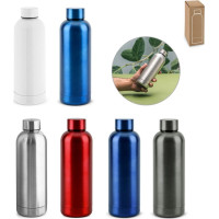 ODIN METTALIC. Bottle in 90% recycled stainless steel 550 mL