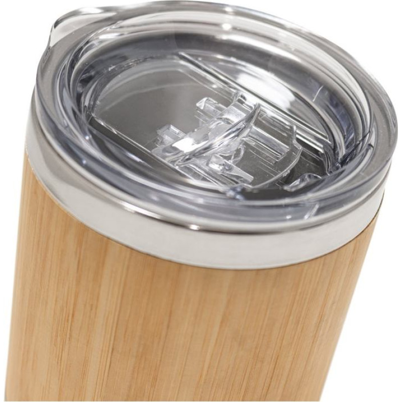 LYCKA. Bamboo and stainless steel cup 350 mL