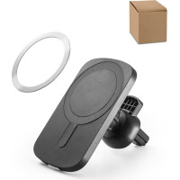 KOCH. Car smartphone holder with wireless magnetic charger 15W in recycled ABS (100% rABS)