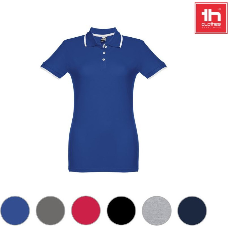 Th Clothes® THC ROME WOMEN. Women's slim fit polo shirt
