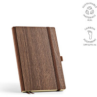 Steinbeck A5 Notebook Woodgrain cover. 70gsm FSC 196 pages